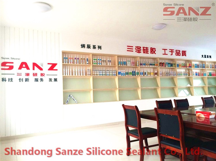 Sanze silicone sealant sample room