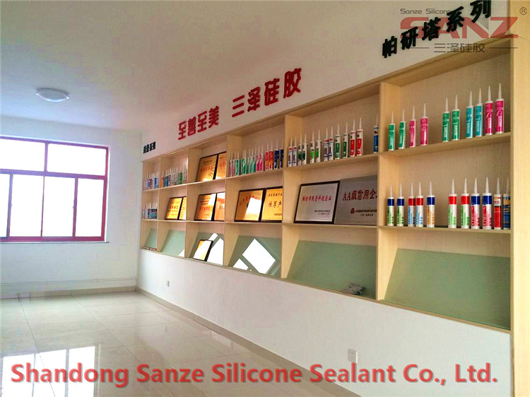 Sanze silicone sealant sample room and meeting room