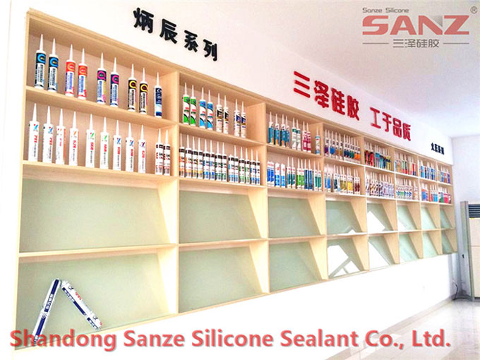 Sanze silicone sealant sample room